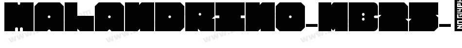 Malandrino-mB25字体转换