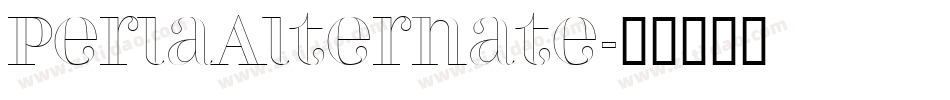 PerlaAlternate字体转换