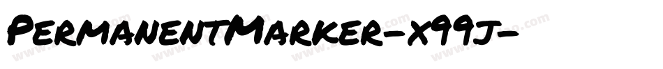 PermanentMarker-x99j字体转换