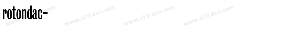 rotondac字体转换