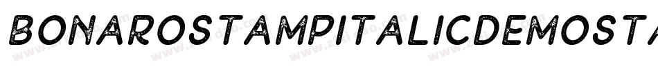 BonaroStampItalicDemoStampItalic-Wyp6G字体转换