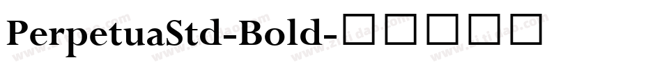 PerpetuaStd-Bold字体转换