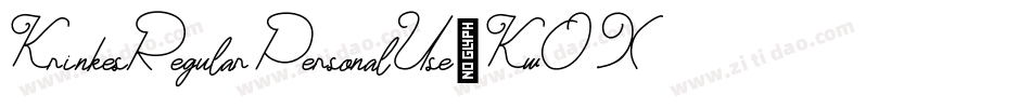 KrinkesRegularPersonalUse-Kw0X字体转换