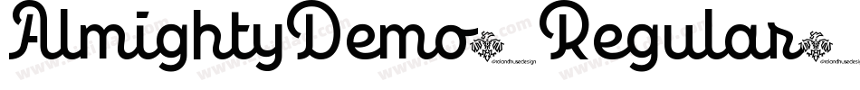 AlmightyDemo-Regular字体转换