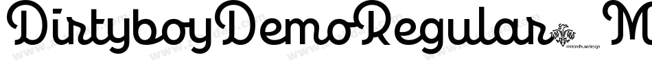 DirtyboyDemoRegular-Mzoe字体转换