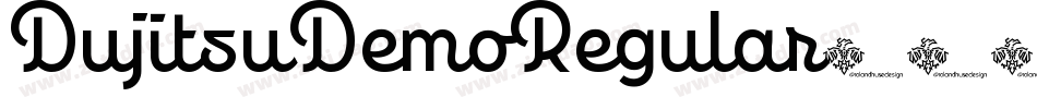 DujitsuDemoRegular字体转换