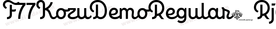 F77KozuDemoRegular-Rjwe字体转换