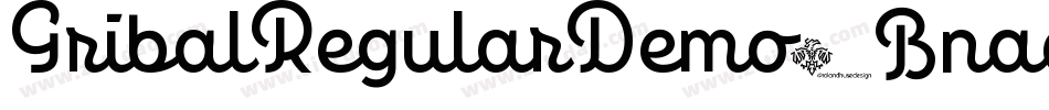 GribalRegularDemo-Bnad字体转换