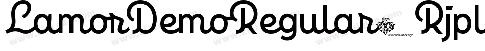 LamorDemoRegular-Rjpl字体转换 LamorDemoRegular-Rjpl字体转换