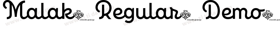 Malak-Regular-Demo字体转换