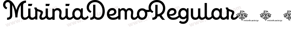 MiriniaDemoRegular字体转换