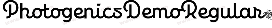 PhotogenicsDemoRegular字体转换