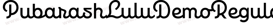 PubarashLuluDemoRegular字体转换