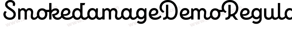 SmokedamageDemoRegular-Jzzm字体转换
