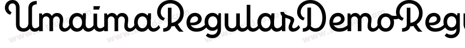 UmaimaRegularDemoRegular-1vrZ字体转换