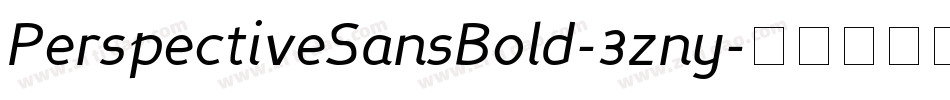 PerspectiveSansBold-3zny字体转换