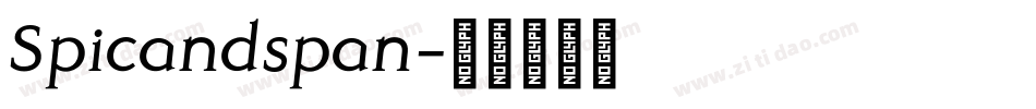 Spicandspan字体转换