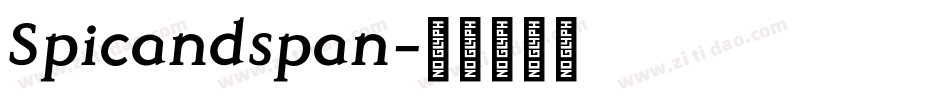 Spicandspan字体转换
