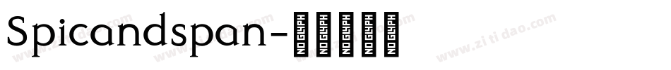 Spicandspan字体转换