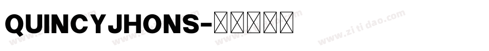 QuincyJhons字体转换