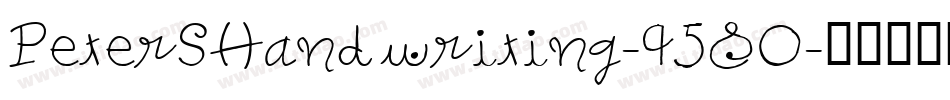 PeterSHandwriting-9580字体转换