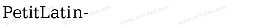 PetitLatin字体转换