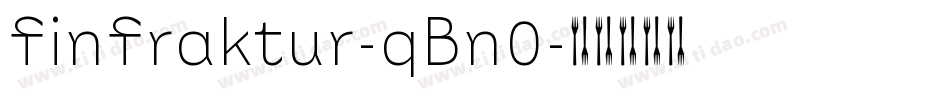 FinFraktur-qBn0字体转换