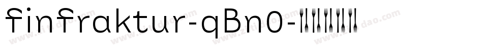 FinFraktur-qBn0字体转换
