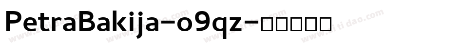 PetraBakija-o9qz字体转换