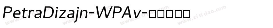 PetraDizajn-WPAv字体转换