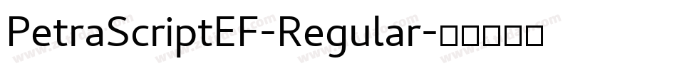 PetraScriptEF-Regular字体转换