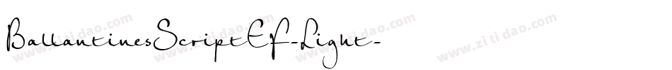 BallantinesScriptEF-Light字体转换
