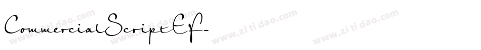 CommercialScriptEF字体转换