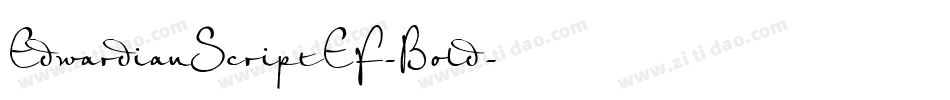 EdwardianScriptEF-Bold字体转换