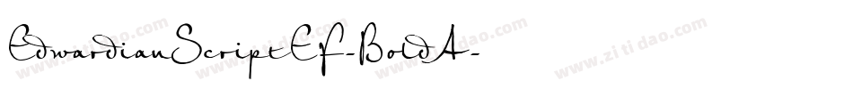 EdwardianScriptEF-BoldA字体转换