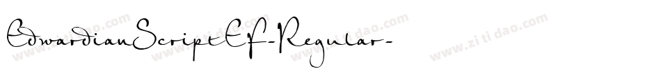 EdwardianScriptEF-Regular字体转换