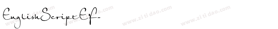 EnglishScriptEF字体转换
