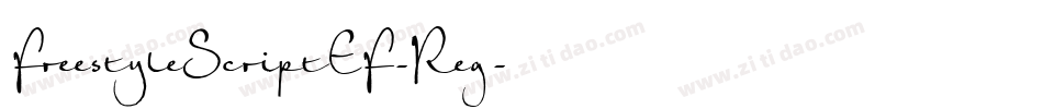 FreestyleScriptEF-Reg字体转换
