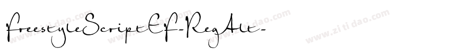 FreestyleScriptEF-RegAlt字体转换