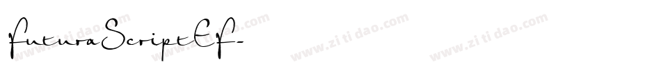 FuturaScriptEF字体转换