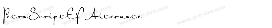 PetraScriptEF-Alternate字体转换