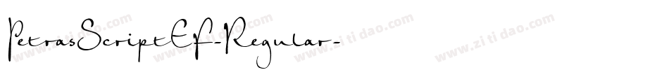 PetrasScriptEF-Regular字体转换