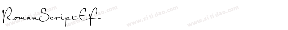 RomanScriptEF字体转换
