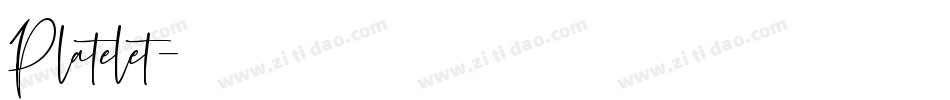 Platelet字体转换
