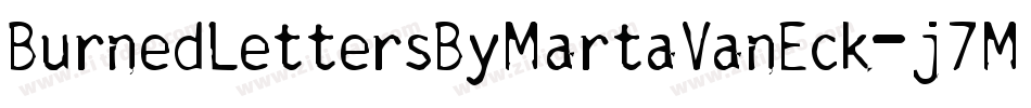 BurnedLettersByMartaVanEck-j7M9字体转换 BurnedLettersByMartaVanEck-j7M9字体转换