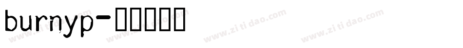 burnyp字体转换