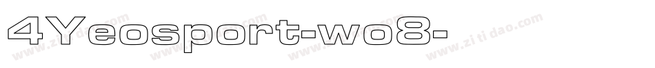 4Yeosport-wo8字体转换