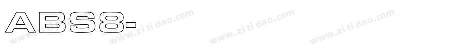 ABS8字体转换