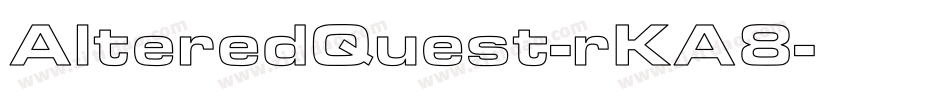 AlteredQuest-rKA8字体转换
