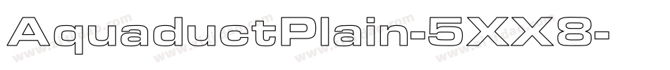 AquaductPlain-5XX8字体转换